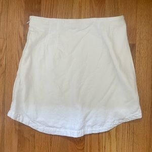 Abercrombie White Linen Skirt